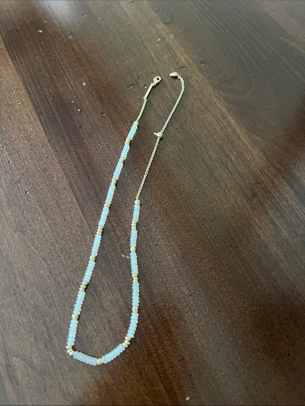 Gold and Opal Beaded Necklace - Women's Jewelry